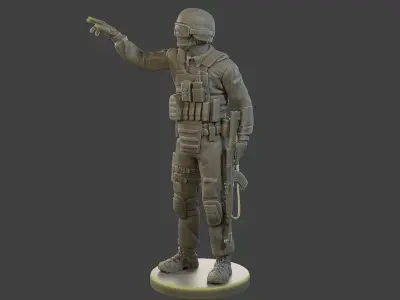 CzechSlovak Police Tactical Unit CPTU1 006 3D print model