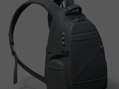 Backpack Camping Generic military human bag storqge baggage  Low-poly 3D model