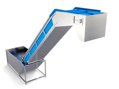 Even Feeding Elevator Animated Low-poly 3D model