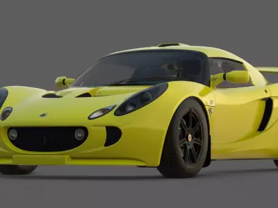 2006 Lotus Exige S 3D Model  The Track-Focused Elise Low-poly 3D model