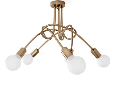Modern Industrial Loft Chandelier Free 3D model