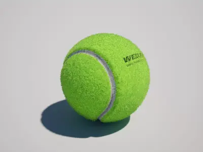 Tennisball Low-poly 3D model