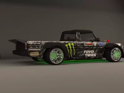 turbo truck 3D model purchase