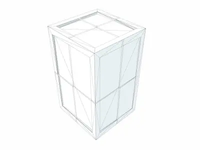 Old Wooden Cargo Crate 13 PBR Low-poly 3D model
