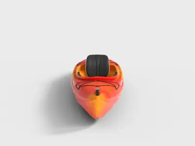 RECREATIONAL KAYAK Low-poly 3D model
