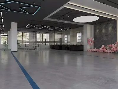 Car Dealership Office 3D model