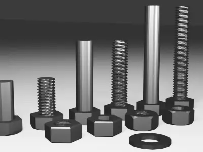 M5 Bolts Nuts Washers Pack 3D Models for Printing 3D model