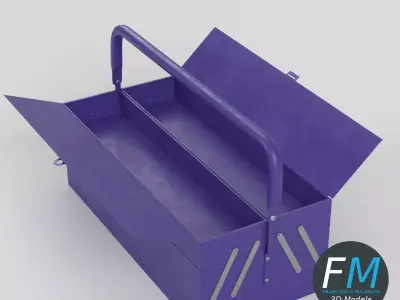 Cantilever tool box closed 3D model