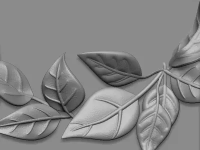 tree leaves 3D print model