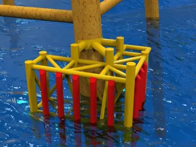 Boat landing platform Free 3D model