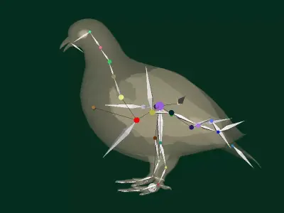 Rock Ptarmigans Bird Free low-poly 3D model