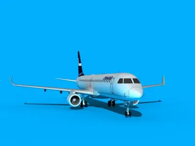 Embraer Emb-190 Finnair 2 3D model