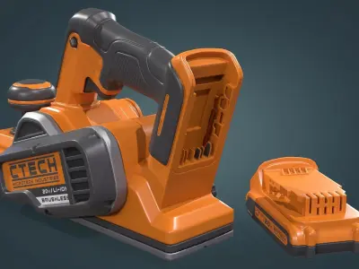 Hand Held Planer Low-poly 3D model