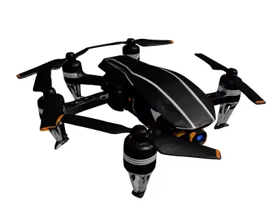 Futuristic Quadrotor Drone 3D model