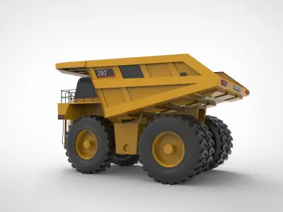 CAT 797F Mining Truck 3D model