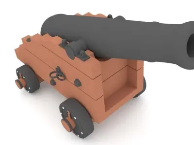 Naval Artillery 3D model