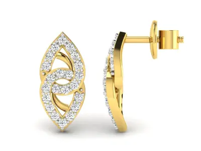 Small and steady earrings and pendent set 3D print model