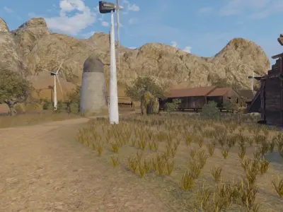 Windmill Village 3D model