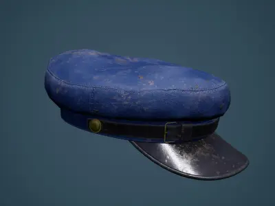 Hats Shawl Boot Low-poly 3D model