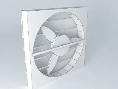 Exhaust fan with slatted vents Free 3D model
