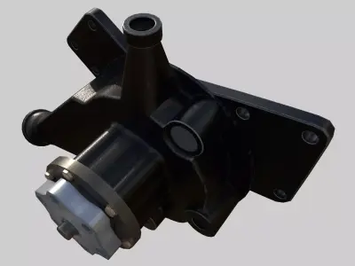 Engine Water Pump Low-poly 3D model