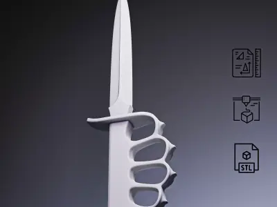 Trench Knife RoZ 3D print model