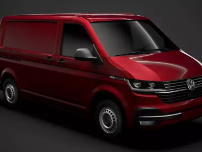 Volkswagen Transporter Van L1H1 T61 2020 3D model