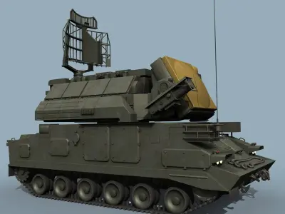 SA-15 variants 3D model