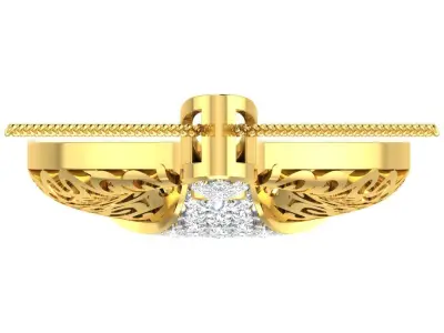 drop of water earring shape pendent 3D print model