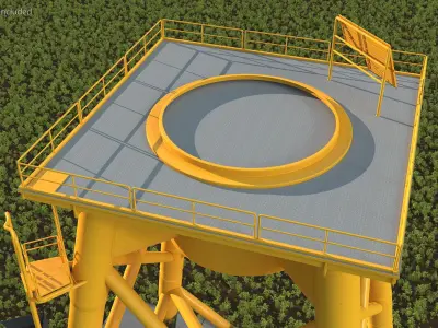 Offshore Support Framework 3D model
