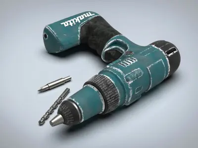 Cordless drill 3D model buy