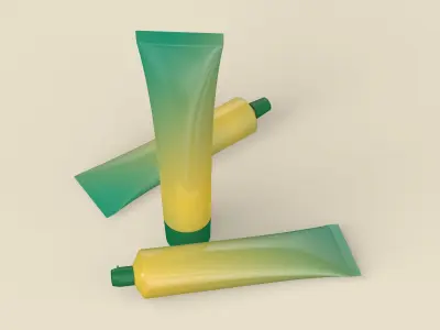 Tube Paste Set 3D model