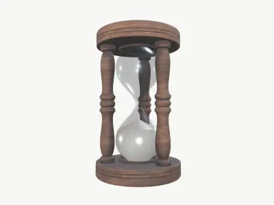 Hour Glass Low-poly 3D model