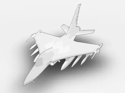 Saab JAS 39 Gripen  3D model