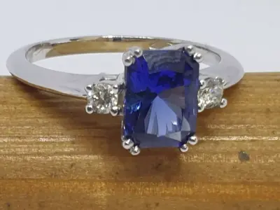 three stone ring 3D model