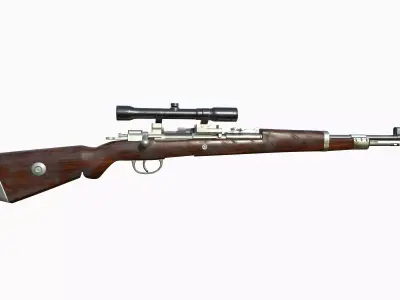 Old rifle  3D model