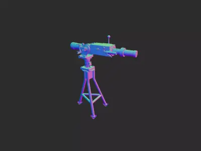 60mm mortar NAVY 3D model