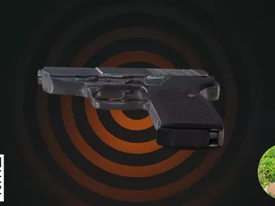 Modern Tactical Pocket Pistol - 9mm  3D model