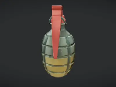 military hand grenade 3D model purchase
