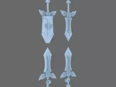 Arthurian Knights Electro Great Sword 3D print model