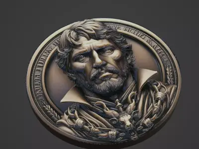 Hannibal Barca Medallion 3D print model purchase