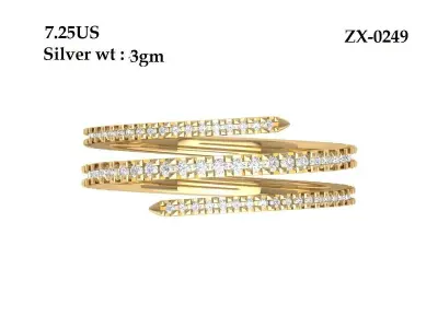Adjustable Nail Ring For Women  3D print model buy