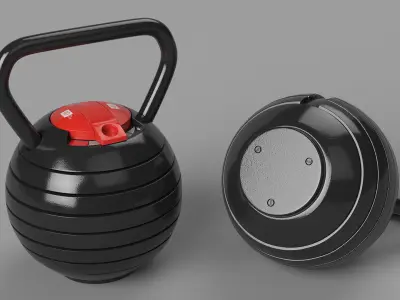 Adjustable Kettlebell 3D model