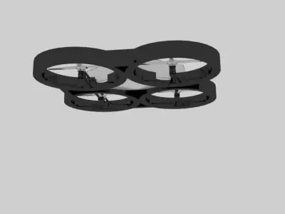 Drone Metal  Low-poly 3D model