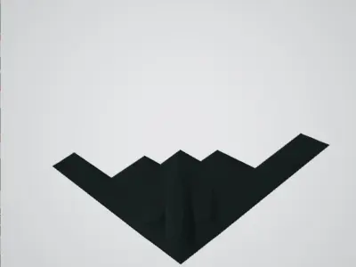 b2 bomber aircraft 3D print model
