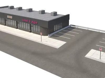 Retail-077 Retail Store 3D model