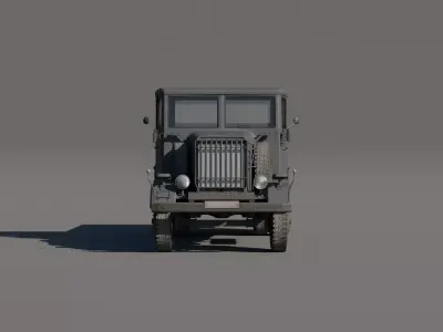 WW2 Vehicles Asset Pack - High Definition 3D Car Bundle Low-poly 3D model
