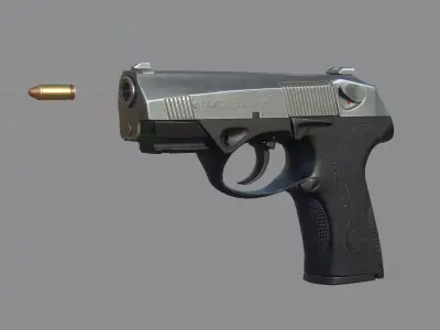 Weapon - Beretta Px4 Storm 2 Versions Low-poly 3D model