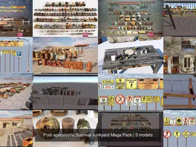 Post-apocalyptic Survival Junkyard Mega Pack