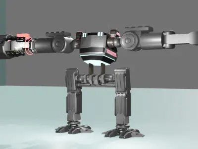 sci-fi robot model 3D model